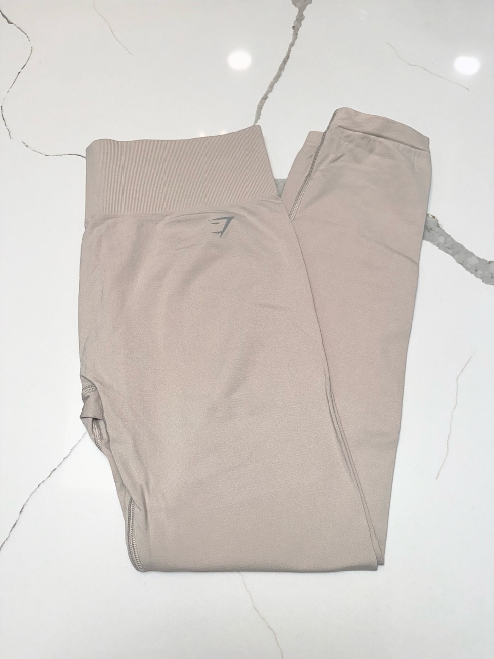 Gymshark Flex Seamless High-Rise Leggings in Taupe
